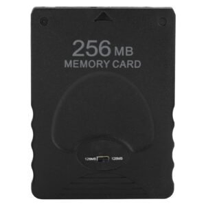 Portable Game Memory Card 256MB Accessory for PS2 PlayStation 2 Game Data Consoleblack