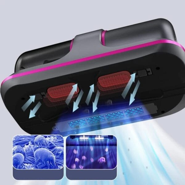 Ultraviolet Mite Removal Instrument Vacuum Cleaner Cordless Handheld Vacuum For Mattress Sofa Bed Home Detachable Filter - Image 6