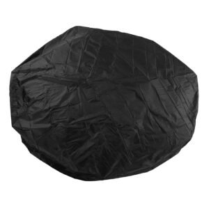 Outdoor Furniture Dust Covers Round Bathtub Cover 190 Silver Polyester Taffeta Hot Tub Waterproof Cover 210x30cm Black