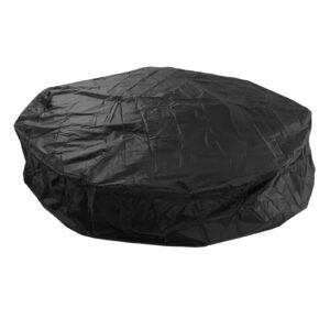 Outdoor Furniture Dust Covers Round Bathtub Cover 190 Silver Polyester Taffeta Hot Tub Waterproof Cover 210x30cm Black