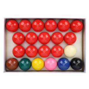 22Pcs 52.2mm/2.1in Snooker Billiard Pool Table Balls Set Resin Lime Powder Pigment