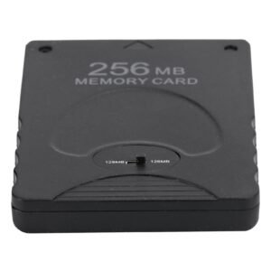 Portable Game Memory Card 256MB Accessory for PS2 PlayStation 2 Game Data Consoleblack