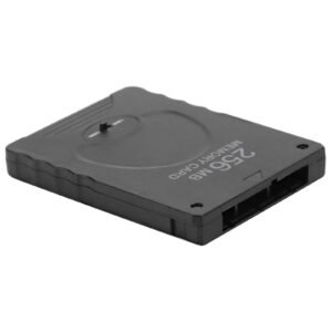 Portable Game Memory Card 256MB Accessory for PS2 PlayStation 2 Game Data Consoleblack