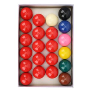 22Pcs 52.2mm/2.1in Snooker Billiard Pool Table Balls Set Resin Lime Powder Pigment