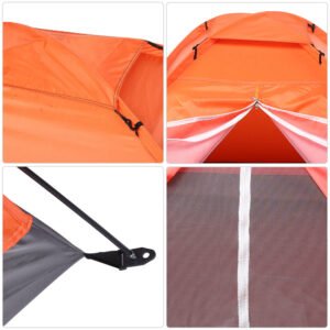 Outdoor Double Person Single Layer Tent for Camping Climbing Fishing Beach