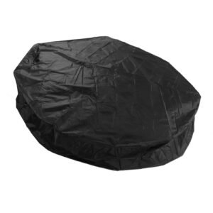 Outdoor Furniture Dust Covers Round Bathtub Cover 190 Silver Polyester Taffeta Hot Tub Waterproof Cover 210x30cm Black