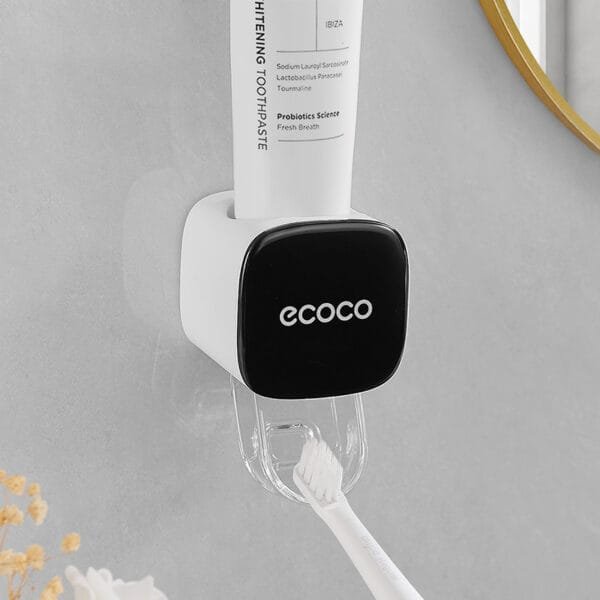 Wall - mounted Automatic Dust - proof Toothpaste Dispenser for Adults and Children - Bathroom Accessories Set - Image 2