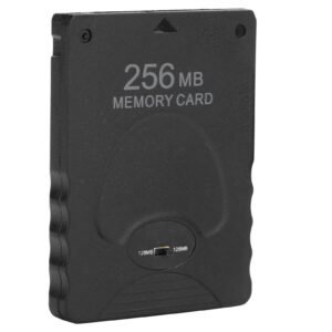 Portable Game Memory Card 256MB Accessory for PS2 PlayStation 2 Game Data Consoleblack