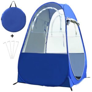 Portable Outdoor Fishing Tent UV-protection Tent Pop Up Single Tent Automatic Instant Tent Rain Shading Tent Windows and Doors on Both Sides for Outdoor Camping Hiking  Beach with Carry Bag