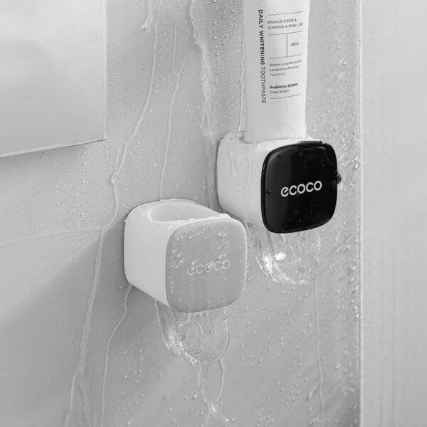 Wall - mounted Automatic Dust - proof Toothpaste Dispenser for Adults and Children - Bathroom Accessories Set - Image 4