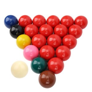 22Pcs 52.2mm/2.1in Snooker Billiard Pool Table Balls Set Resin Lime Powder Pigment