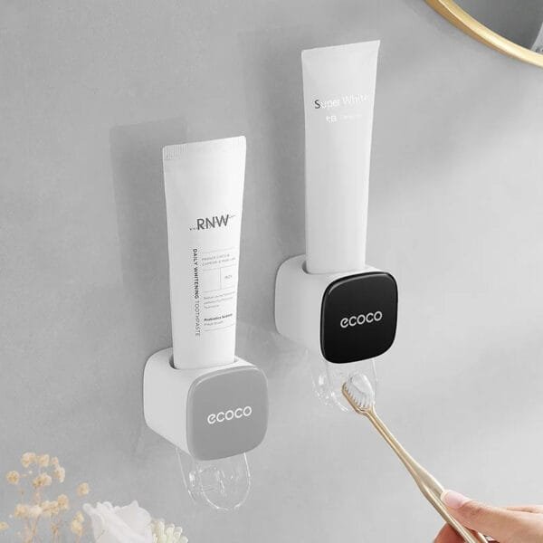 Wall - mounted Automatic Dust - proof Toothpaste Dispenser for Adults and Children - Bathroom Accessories Set - Image 5