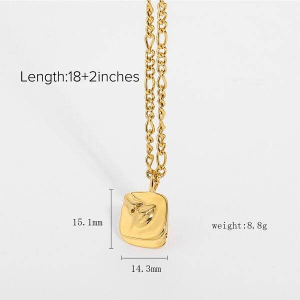 Canadian Designer Abstract Body Face Pendant Necklace Ladies - Image 2