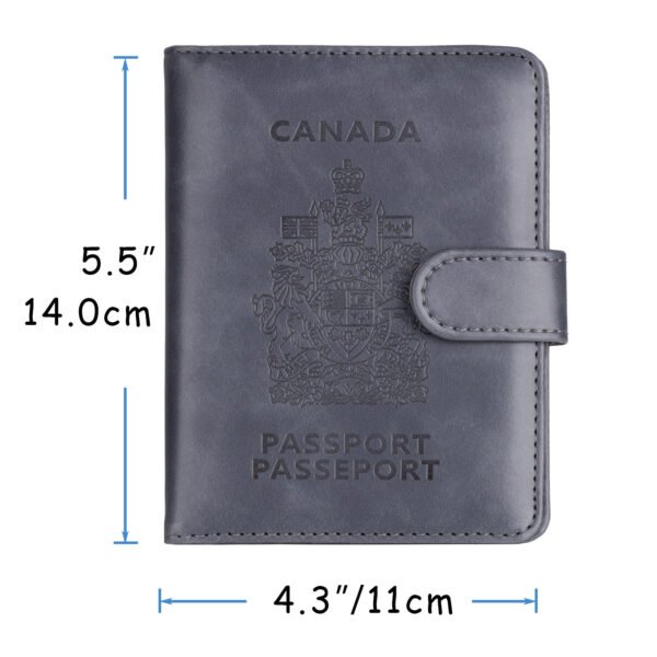 Buckle Canadian Anti-magnetic Passport Cover - Image 8