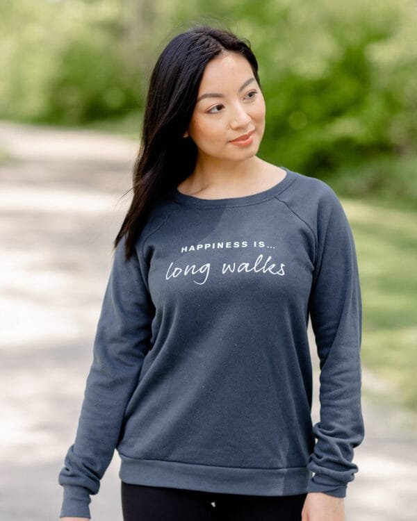 Women's Long Walks Crew Sweatshirt, True Navy - Image 2