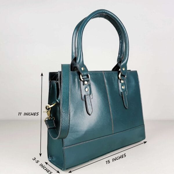 The Signature 15" Bag, Bottle Green - Image 4