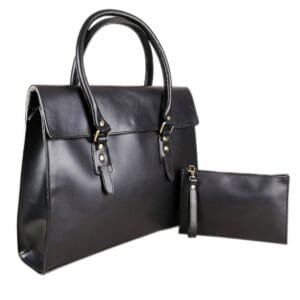 The Signature 17" Bag, Black Flap