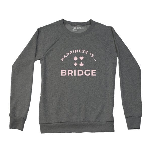Women's Bridge Crew Sweatshirt, Charcoal - Image 3