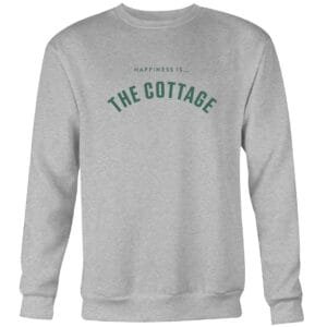 Men's Cottage Collegiate Crew Sweatshirt, Heather Grey