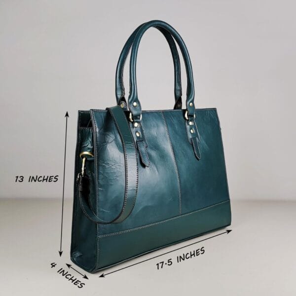 The Signature 17" Bag, Bottle Green - Image 5