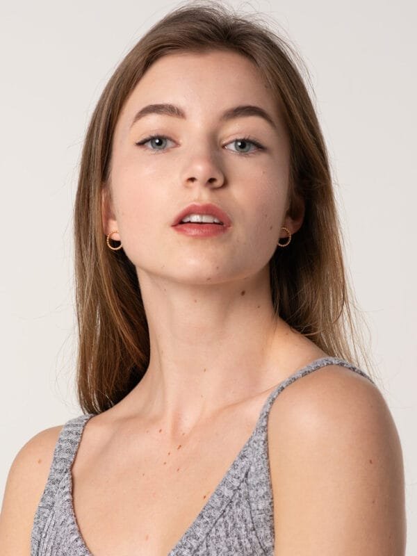 Gold Rope Earrings - Image 4