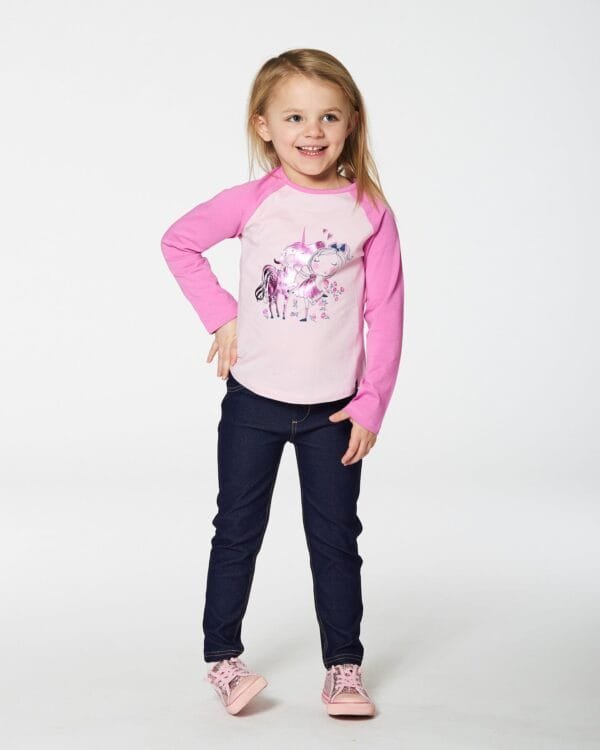 Dark Blue Denim Jeggings - Image 2