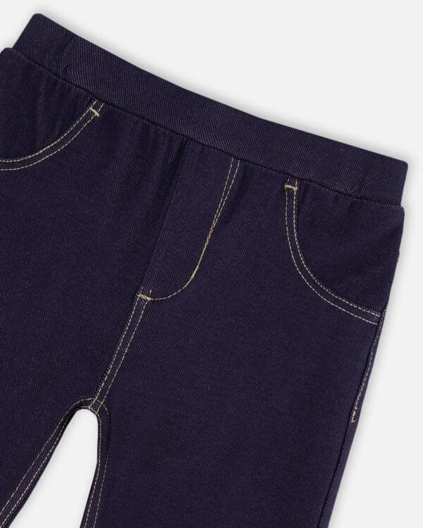 Dark Blue Denim Jeggings - Image 4