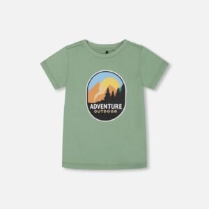 Organic Cotton Graphic Tee Sage And Multi