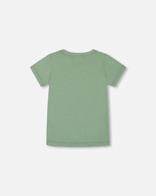 Organic Cotton Graphic Tee Sage And Multi - Image 2