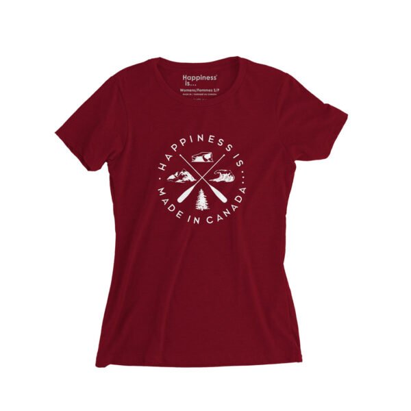 Youth Girls Crest T-Shirt, Canada Red - Image 6