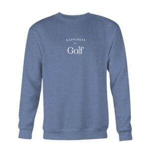Men's Golf Crew Sweatshirt, Heather Navy
