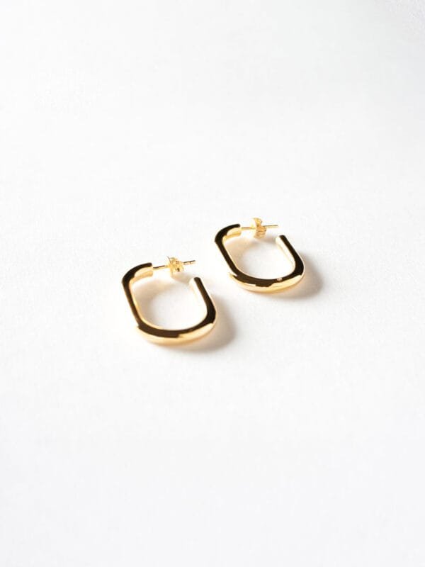 Oval Hoop Earrings - Image 4