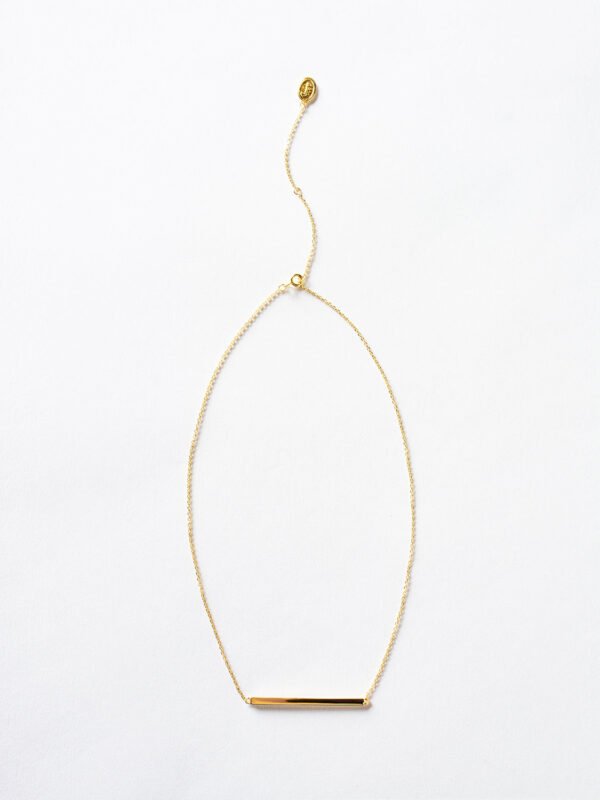 Gold Bar Necklace - Image 4