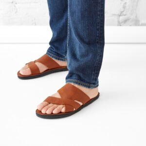 The Mateo Men's Leather Slide Sandal