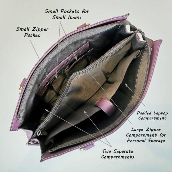 The Signature 17" Bag, Purple - Image 4