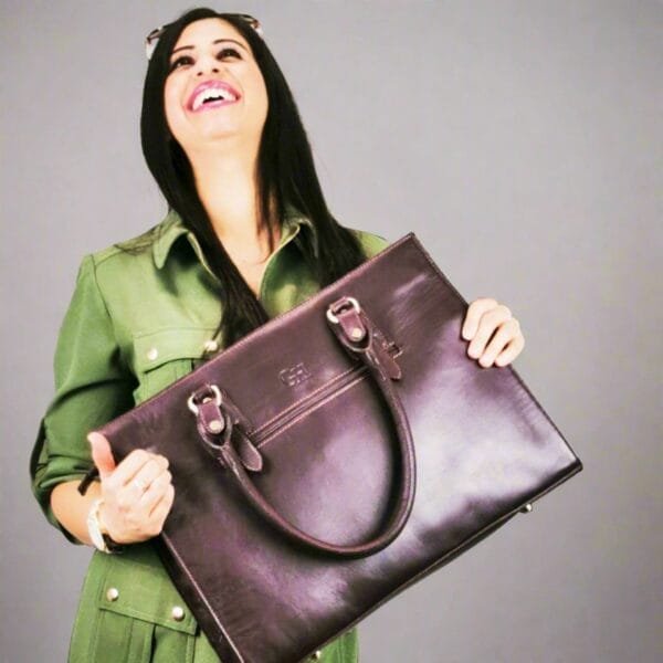 The Signature 17" Bag, Purple - Image 3
