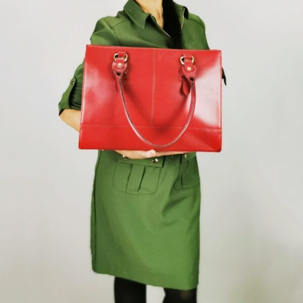 The Signature 17" Bag, Red - Image 4