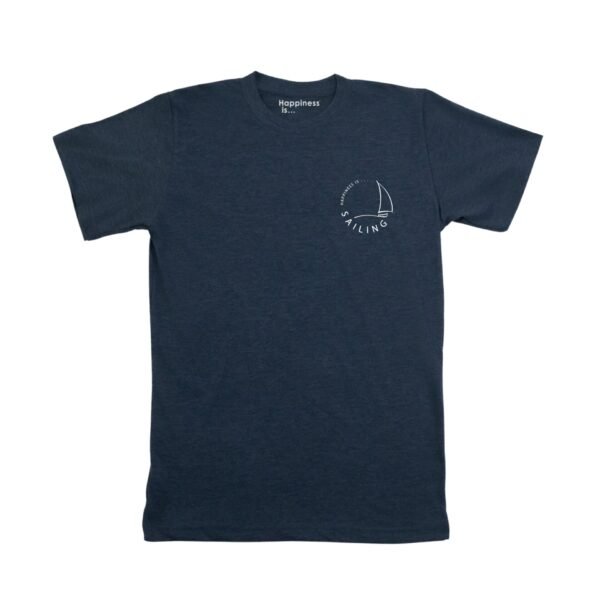 Men's Sailing T-shirt, Heather Navy - Image 3