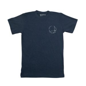 Men's Sailing T-shirt, Heather Navy