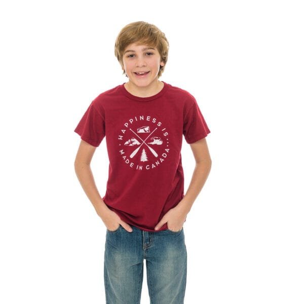 Youth Crest T-Shirt, Canada Red - Image 6