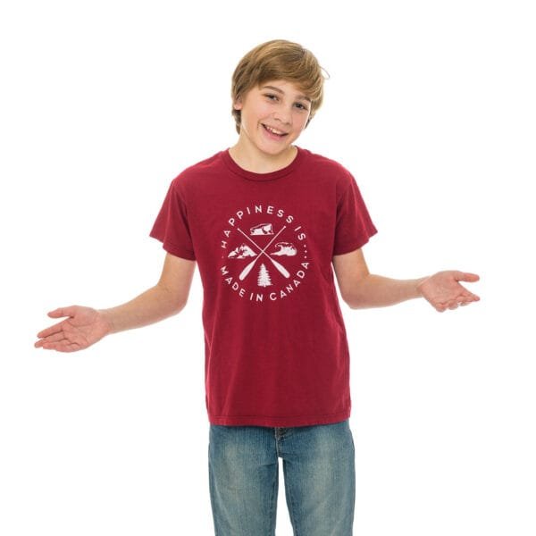 Youth Crest T-Shirt, Canada Red - Image 3