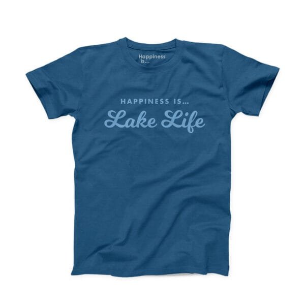 Men's Lake Life T-Shirt, Sea Blue - Image 4