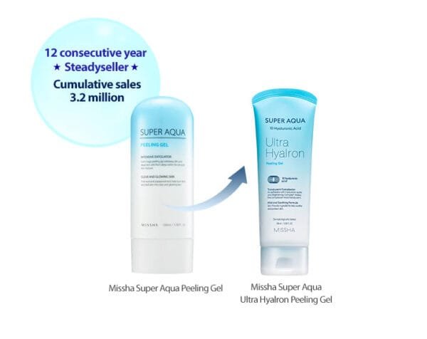 MISSHA Super Aqua Ultra Hyalron Peeling Gel 100ml - Image 3