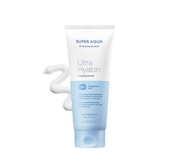 MISSHA Super Aqua Ultra Hyalron Cleansing Foam 200ml - Image 2