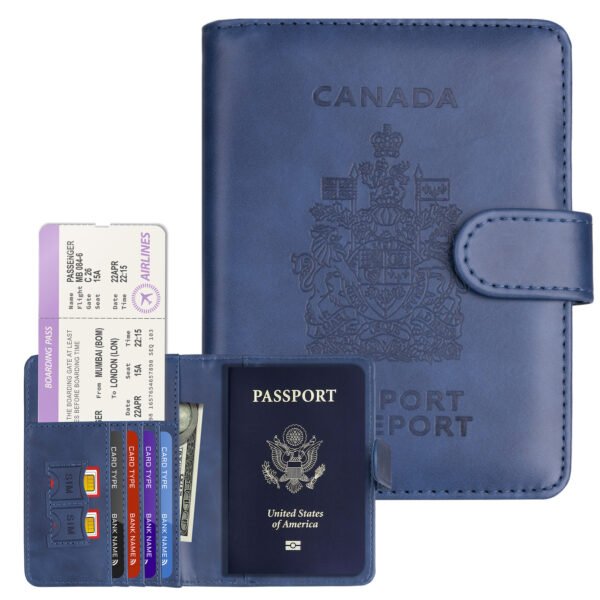 Buckle Canadian Anti-magnetic Passport Cover - Image 5