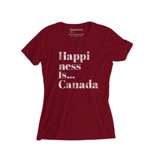 Youth Girls Happi T-Shirt, Canada Red - Image 4